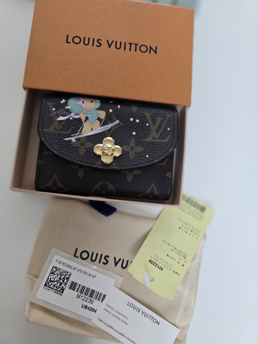 Louis Vuitton Monogram Rosalie Coin Purse Vivienne Winter edition